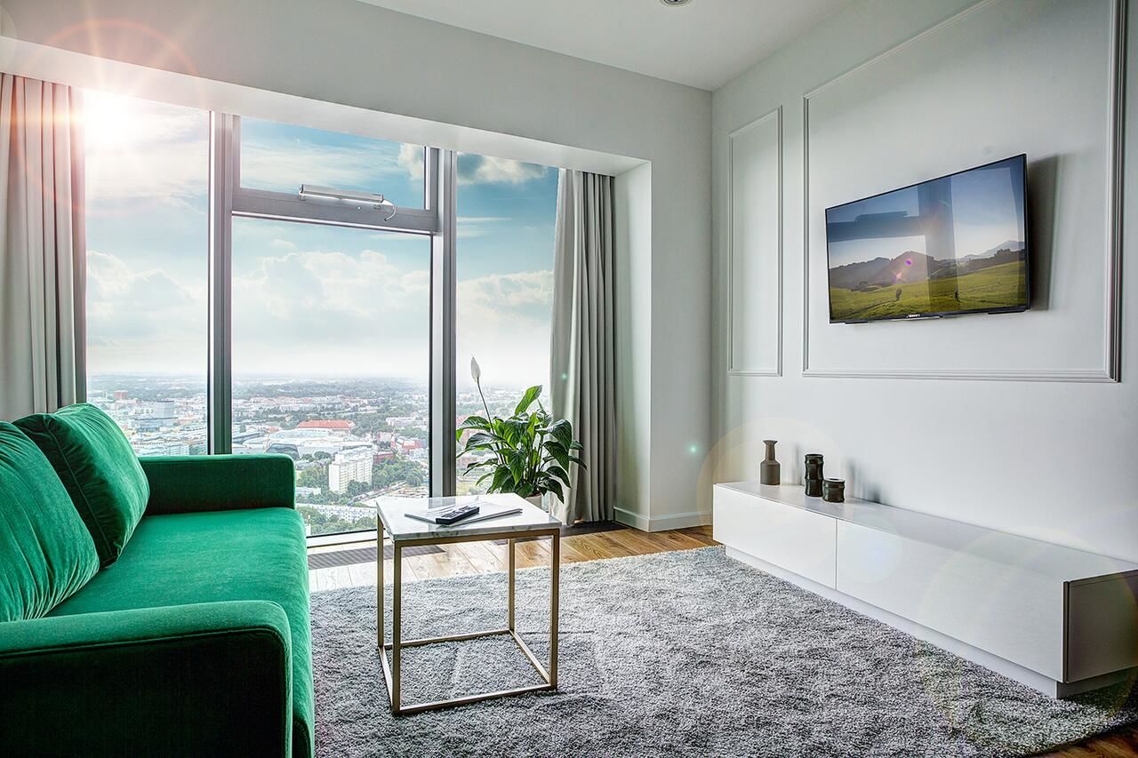 Апартаменты 30th+ Floor Apartments in Sky Tower Вроцлав-44